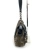 Fendi Borsa Stripe Print Pony Hair Black Patent Leather Shoulder Bag 21