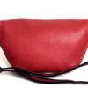 GUCCI Grained Calfskin Small Logo Belt Bum Bag Hibiscus Red 8