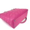 Christian Dior Lady Dior Hot Pink Lambskin Cannage Large 37