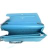 Chanel Turquoise Lizard Embossed Leather WOC with Silver Hardware 18