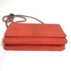 Chanel Lizard Embossed Coral Leather WOC with Silver Hardware 12
