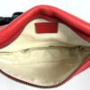 GUCCI Grained Calfskin Small Logo Belt Bum Bag Hibiscus Red 5