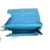 Chanel Turquoise Lizard Embossed Leather WOC with Silver Hardware 17
