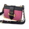 Prada City Calf Saffiano Cahier Bag Geranio Black Shoulder Bag 5