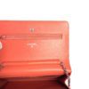 Chanel Lizard Embossed Coral Leather WOC with Silver Hardware 16