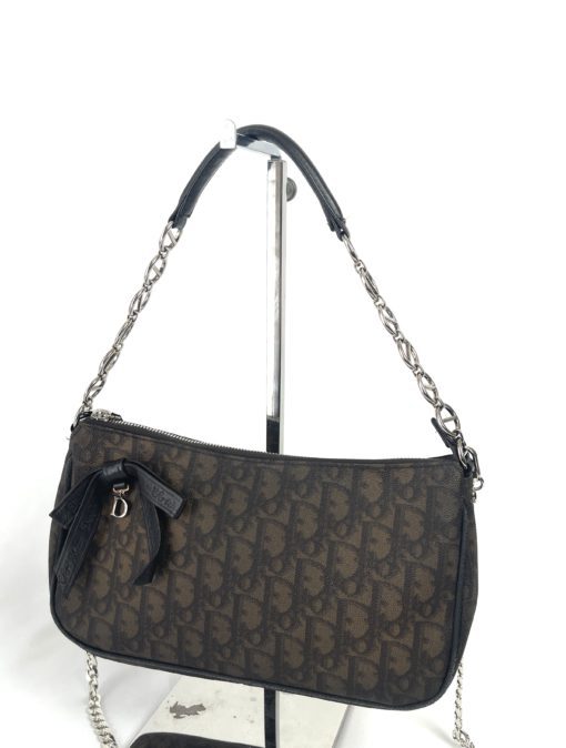 Christian Dior Monogram Romantique Shoulder Bag Pochette Brown 15