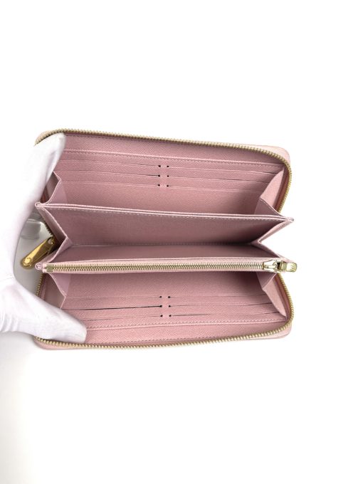 Louis Vuitton Azur Zippy Wallet with Rose Ballerine Interior 6