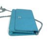Chanel Turquoise Lizard Embossed Leather WOC with Silver Hardware 13