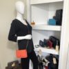 Chanel Lizard Embossed Coral Leather WOC with Silver Hardware 11