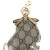 Gucci Beige/Ebony GG Coated Canvas Supreme Sam Guccioli Beagle Keychain Charm 6