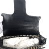 Fendi Borsa Stripe Print Pony Hair Black Patent Leather Shoulder Bag 6