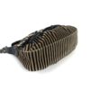 Fendi Borsa Stripe Print Pony Hair Black Patent Leather Shoulder Bag 17