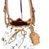Louis Vuitton White Multicolor Petit Noe 12