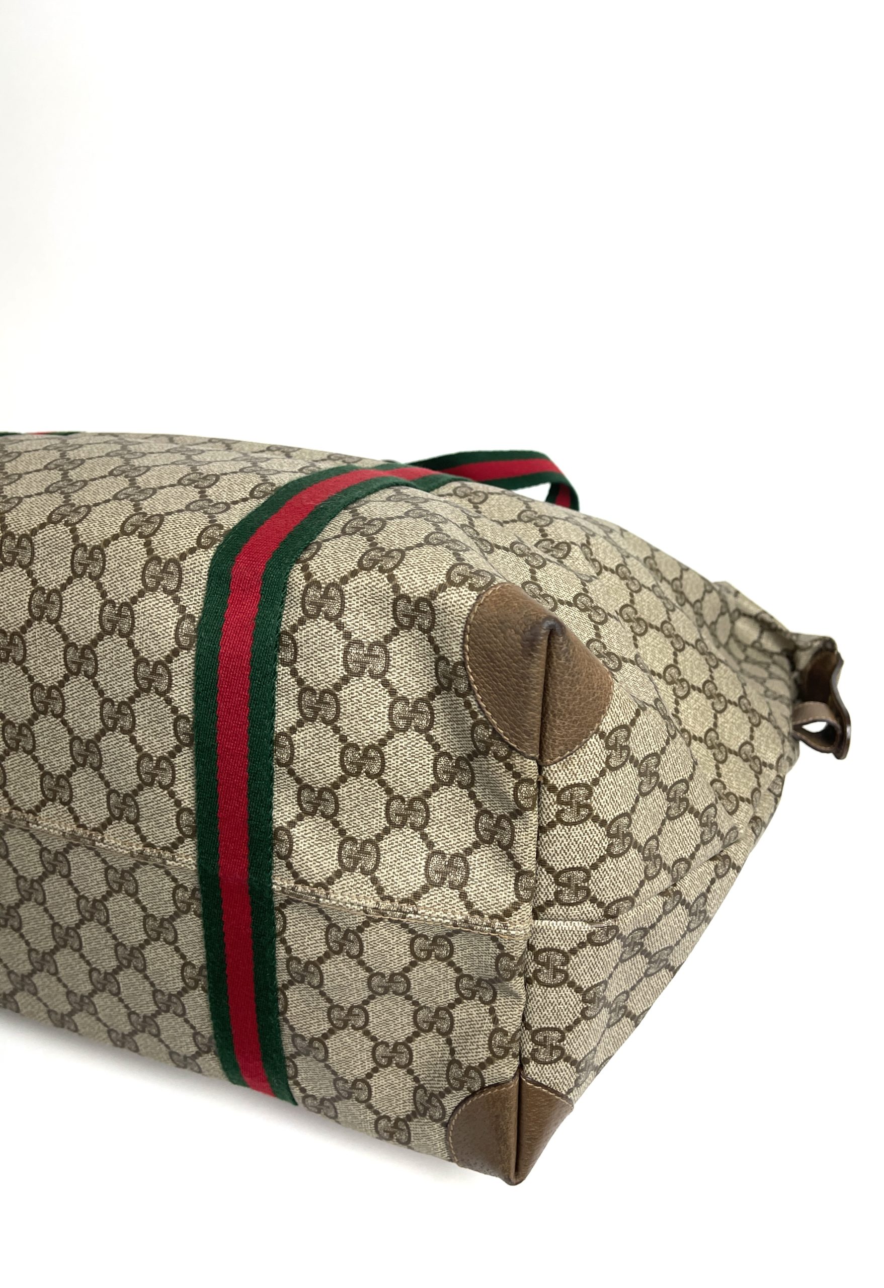 Vintage Gucci GG Supreme Cream Canvas Clutch Bag 90402050 062023