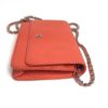 Chanel Lizard Embossed Coral Leather WOC with Silver Hardware 13
