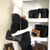Gucci Calfskin Matelasse Small GG Marmont Shoulder Bag Black 27