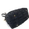 Prada Tessuto Nylon Nappa Gaufre Shopping Satchel Black 27