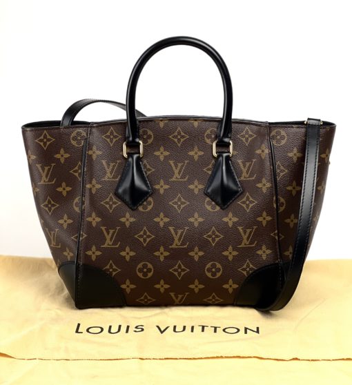 Louis Vuitton Noir Monogram Canvas Phenix PM Satchel or Shoulder Bag