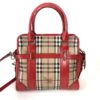 Burberry Haymarket Satchel Check Canvas and Patent Leather Portrait Minford 5