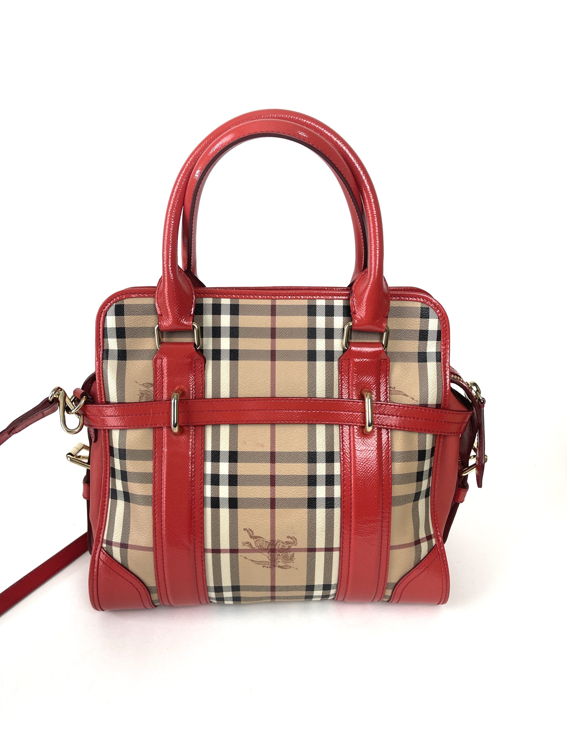 Preloved BURBERRY Haymarket Coated Check Canvas Minford Satchel ITTRES –  KimmieBBags LLC