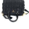 Prada Tessuto Nylon Nappa Gaufre Shopping Satchel Black 21