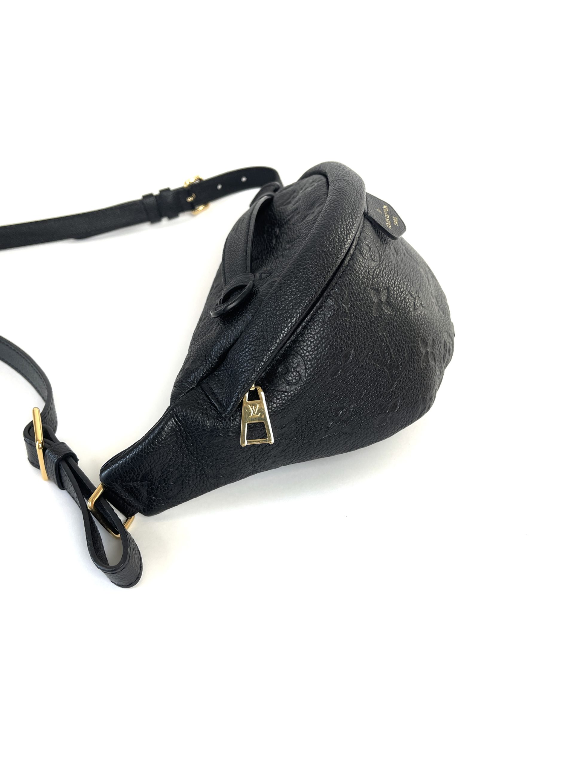 Louis Vuitton Monogram Empreinte Bum Bag Black Noir Leather – THE