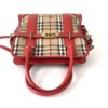 Burberry Haymarket Satchel Check Canvas and Patent Leather Portrait Minford 17