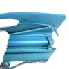Chanel Turquoise Lizard Embossed Leather WOC with Silver Hardware 20
