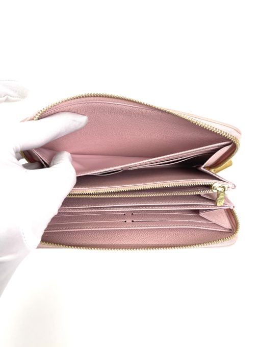 Louis Vuitton Azur Zippy Wallet with Rose Ballerine Interior 22