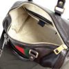 Gucci Dark Brown Leather Web Medium Joy Boston Bag 6