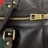 Gucci Dark Brown Leather Web Medium Joy Boston Bag 18