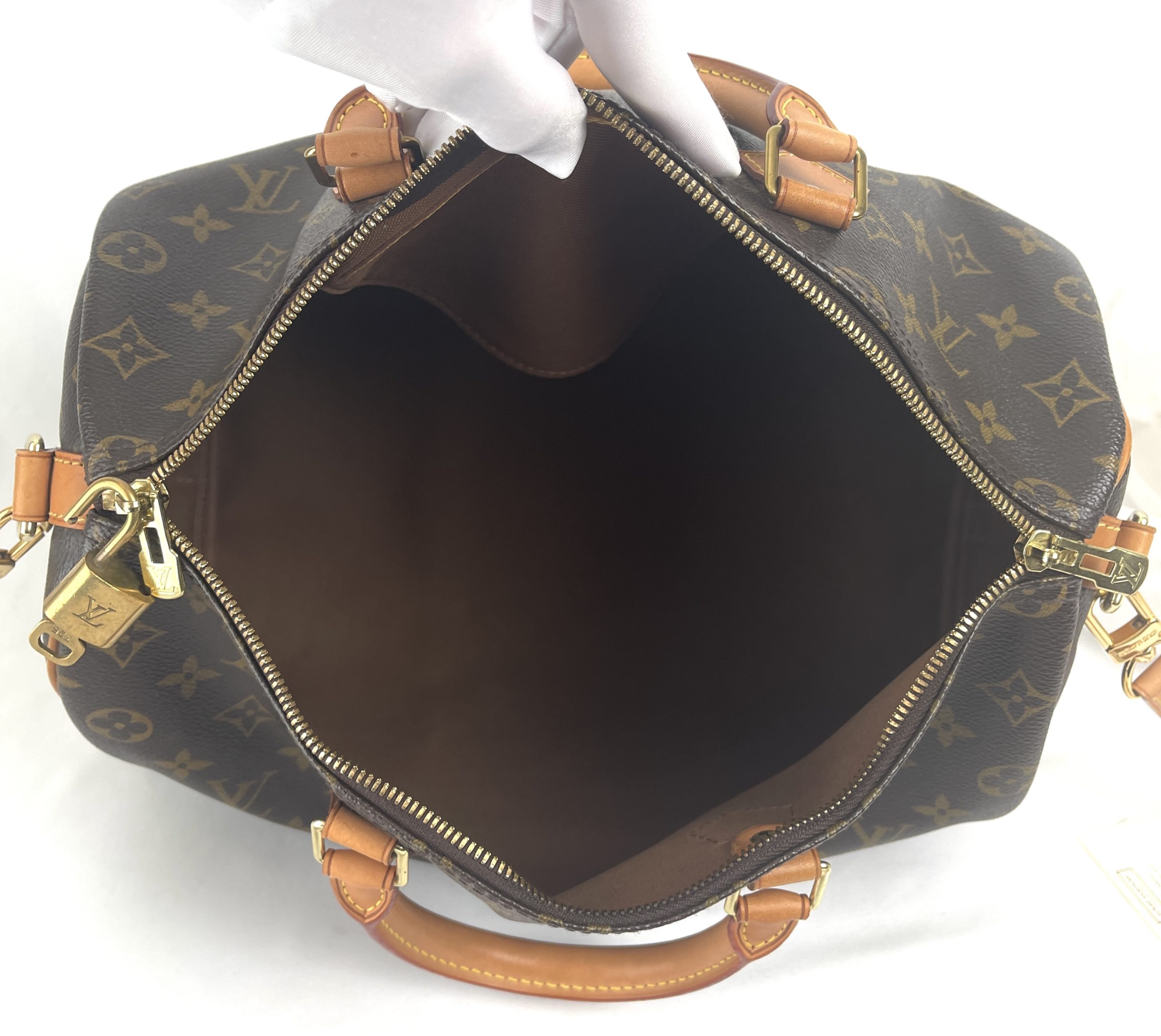 Louis Vuitton Speedy Bandouliere Bag Monogram Stonewashed Denim 35 at  1stDibs