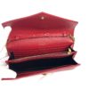 YSL Monogram Wallet on Chain Grain De Poudre Envelope Red Leather Shoulder Bag 13