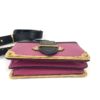 Prada City Calf Saffiano Cahier Bag Geranio Black Shoulder Bag 20