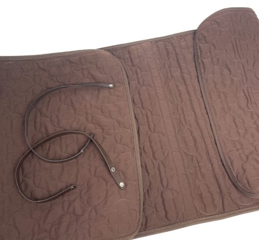 Louis Vuitton Dark Brown Quilted Fabric Yoga Mat 11