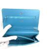 Chanel Turquoise Lizard Embossed Leather WOC with Silver Hardware 7