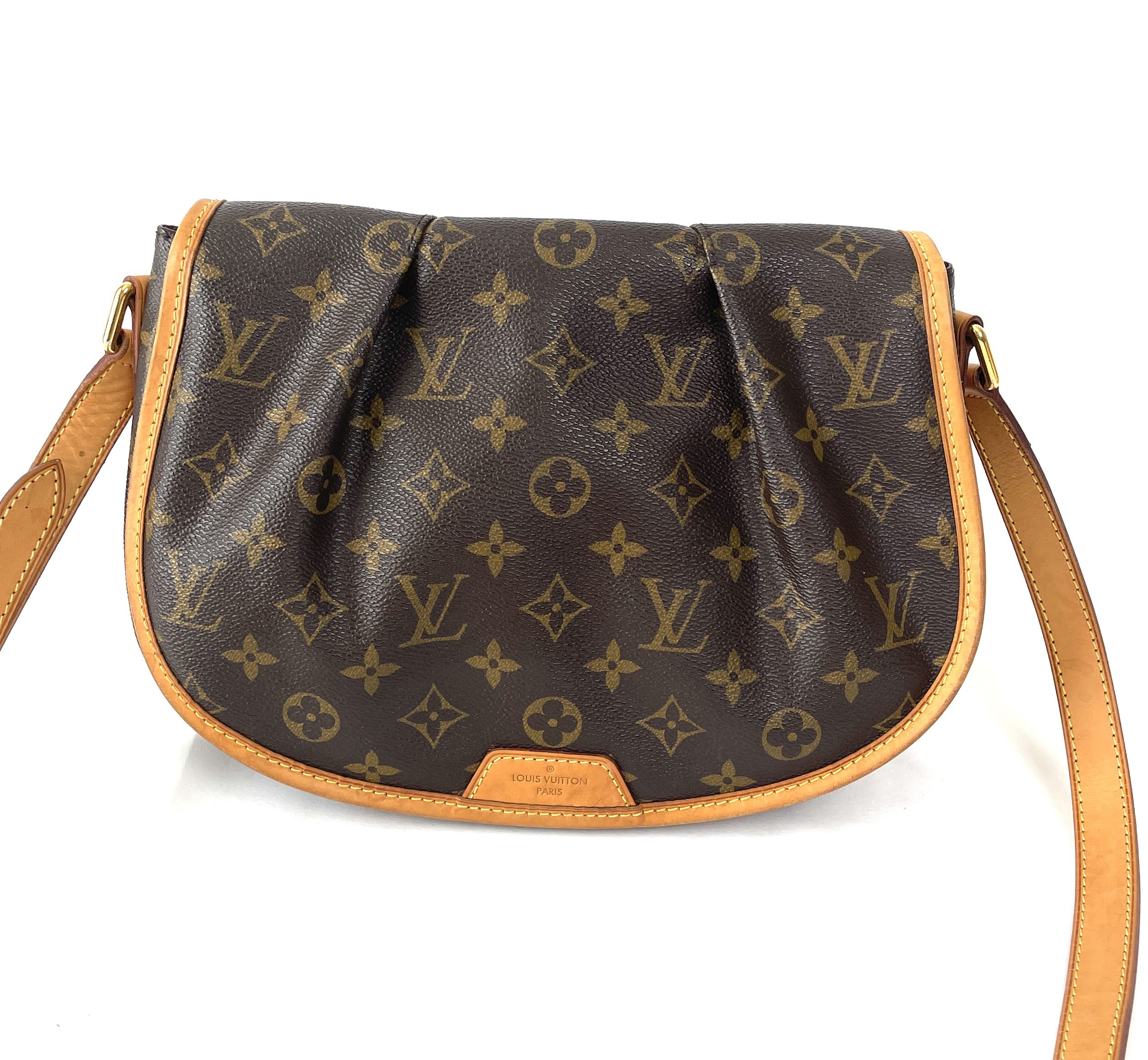 Louis Vuitton Menilmontant PM Monogram Brown Half Moon Flap Messenger Bag -  ShopperBoard