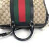 Gucci GG Web Boston Bag with Red and Green Stripe 19