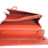 Chanel Lizard Embossed Coral Leather WOC with Silver Hardware 18