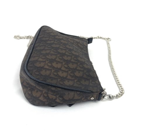 Christian Dior Monogram Romantique Shoulder Bag Pochette Brown 26
