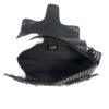 Fendi Borsa Stripe Print Pony Hair Black Patent Leather Shoulder Bag 11