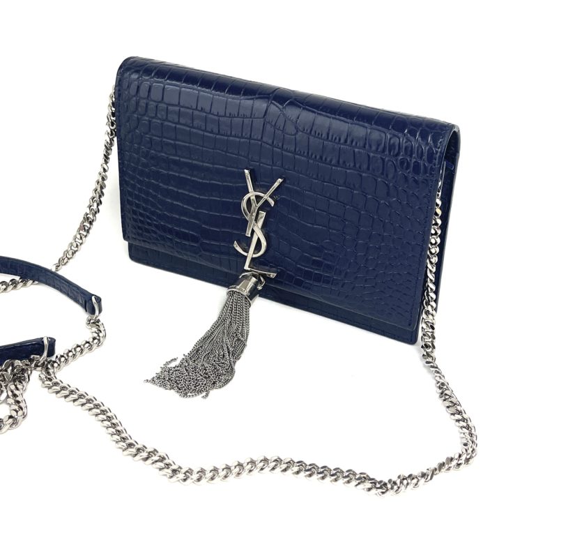 Navy & teal tassel bag charm – Sixton London