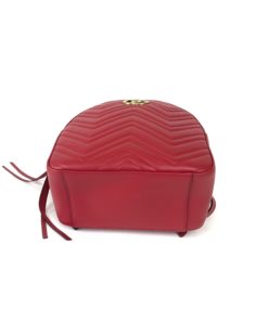 Gucci GG Marmont Quilted Red Matelassé Leather Backpack