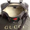 Gucci Dark Brown Leather Web Medium Joy Boston Bag 5