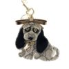 Gucci Beige/Ebony GG Coated Canvas Supreme Sam Guccioli Beagle Keychain Charm 2