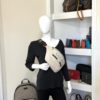 Gucci Grained Calfskin Large Logo Belt Bag Off White 2