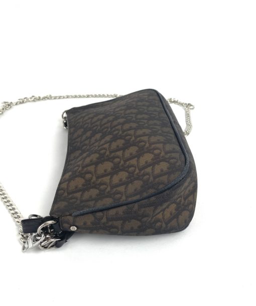 Christian Dior Monogram Romantique Shoulder Bag Pochette Brown 27