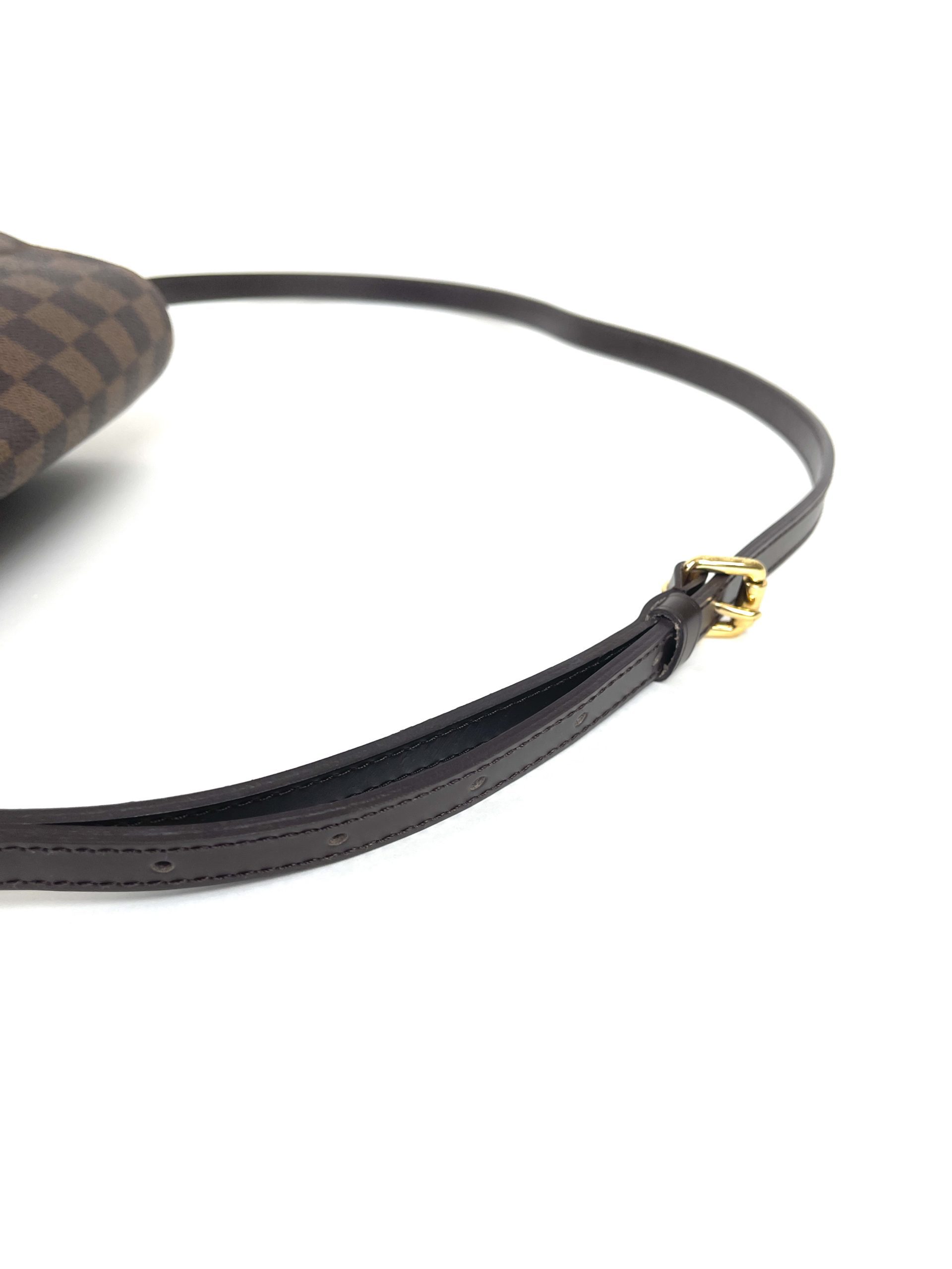 Louis Vuitton Leather Rope Key Holder Graphite Damier Canvas