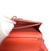 Chanel Lizard Embossed Coral Leather WOC with Silver Hardware 19