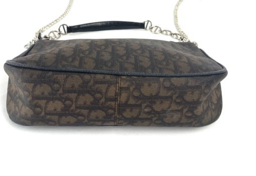 Christian Dior Monogram Romantique Shoulder Bag Pochette Brown 25
